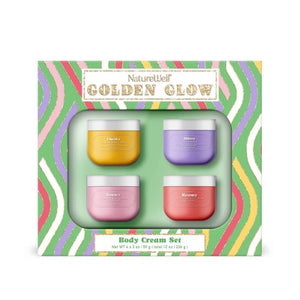 NatureWell Bath and Body Gift Sets Golden Glow 4ct - Imperfect Box