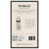 The Hair Edit Charming Ruched Ribbon Satin Scrunchie - Imperfect Box