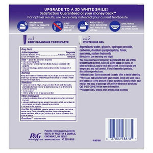 Crest 3D White Brilliance Toothpaste and Whitening Gel System 4.0oz and 2.3oz - Missing Box