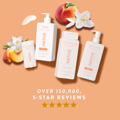 Native Body Wash Sweet Peach & Nectar Sulfate Free 18 fl oz
