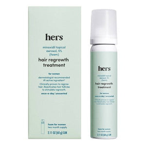 hers Hair Regrowth Foam Treatment 5% Minoxidil 2.11oz - Imperfect Box
