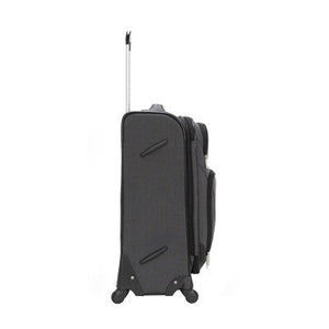 Skyline 24" Medium Checked Softside Luggage Spinner Suitcase Zip Closure
