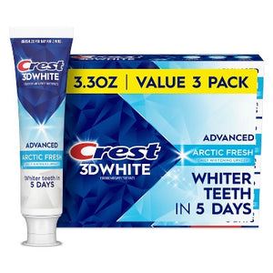 Crest 3D White Advanced Teeth Whitening Toothpaste Arctic Fresh 3.3oz - Missing Box