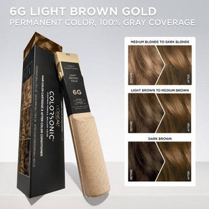 L'Oreal Paris Colorsonic Ammonia Free Permanent Hair Color Cartridge Light Brown Gold 6G