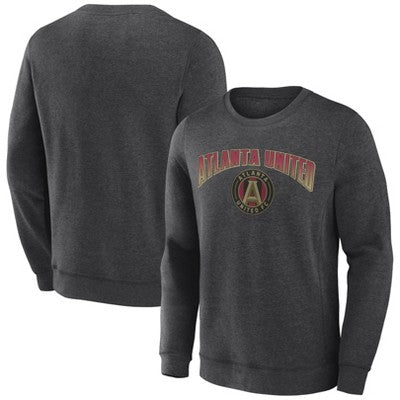 MLS Atlanta United FC Men's Offside Gray Crew Neck Fleece Sweatshirt
