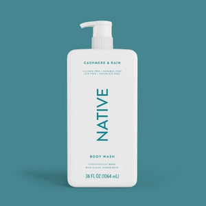 Native Body Wash Cashmere & Rain Sulfate Free with Pump 36 fl oz
