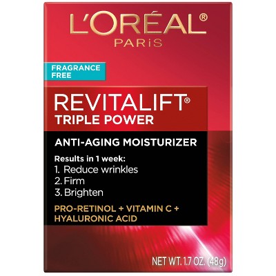 L'Oreal Paris Revitalift Triple Power Anti-Aging Face Moisturizer 1.7oz - New