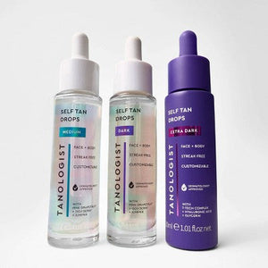 Tanologist Sunless Tanning Drops Face & Body Self Tanner Liquid Medium 1.01 fl oz - Imperfect Container