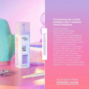 Bondi Sands Technocolor 1 Hour Express Self Tanning Foam Magenta 6.76 fl oz - Imperfect Container