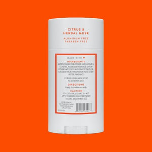 Native Solid Deodorant for Men & Women Citrus & Herbal Musk 2.65oz