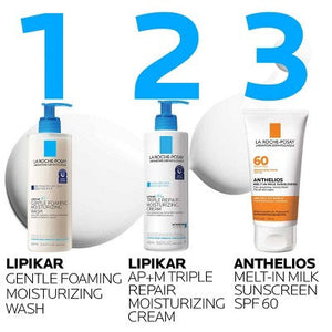 La Roche Posay Lipikar AP+ Face Wash 13.52 fl oz - Small Amount Missing