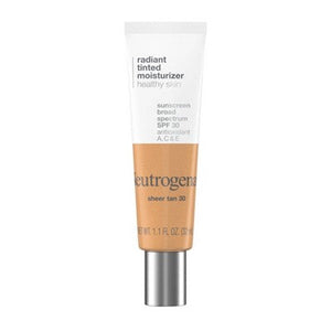 Neutrogena Healthy Skin Radiant Tinted Moisturizer SPF 30 Sheer Tan 30 1.1 fl oz - Imperfect Container