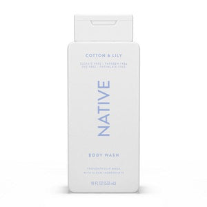 Native-Body-Wash-for-Women-&-Men-Cotton-&-Lily-Sulfate-Free-18-fl-oz-Body-Wash