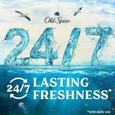 Old Spice Deep Sea Solid Antiperspirant & Deodorant for Men Sea Mineral Scent 2.6oz 2-Pack