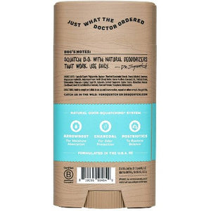 DR. SQUATCH Men's Natural Solid Deodorant Coconut Castaway Aluminum-Free 2.65oz - Imperfect Container