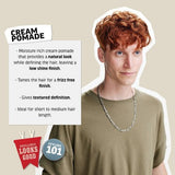 American Crew Men's Light Hold and Low Shine Hair Styling Cream Pomade 3oz