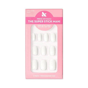 Olive-&-June-Fake-Nails-XS-Squoval-Swan-32ct-New-False-Nails