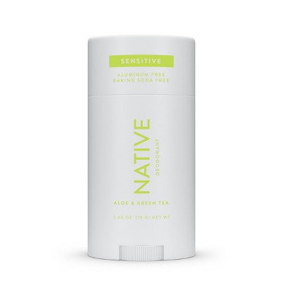 Native Sensitive Solid Deodorant for Women & Men Aloe & Green Tea