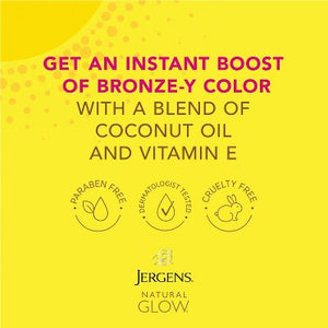 Jergens Glow Instant Sun Self Tanner Light Bronze 6 fl oz - New
