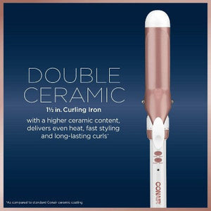 Conair Double Ceramic Rose Gold Curling Iron 1.5"