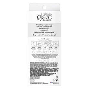 Dashing Diva Glaze Semi-Cured Gel Nail Polish Strips Starter Kit Lovely Pink 32ct - Imperfect Box
