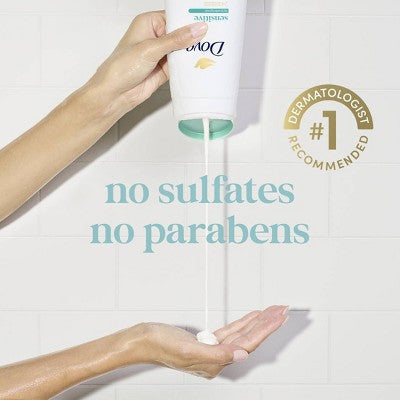Dove Sensitive Skin Body Wash Gentle Hypoallergenic Formula 24hr Lotion-Soft Skin - 20 fl oz
