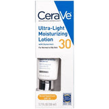 CeraVe Ultra-Light Face Lotion Moisturizer with Sunscreen SPF 30 1.7oz - Missing Box