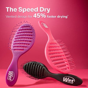 Wet Brush Speed Dry Detangler Hair Brush Frost Purple - Imperfect Box