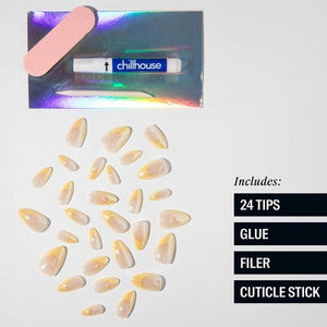 Chillhouse Chill Tips Fake Nails Classics Collection Bougie Butter 24ct - Imperfect Box