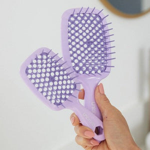 UNbrush Mini Pastel Detangling Hair Brush Lilac Light Purple