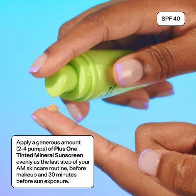 Bubble Skincare Plus One Tinted Mineral - SPF 40 - 1.7 fl oz