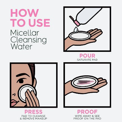 Garnier Micellar Water Hydrating Facial Cleanser & Makeup Remover Basic Cleansing 23.7 fl oz - New