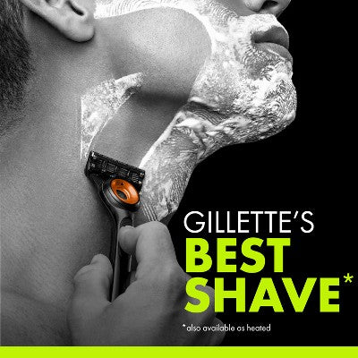 Gillette Labs Mens Special NFL Bengals Edition Shaving Razor with 4 Refills and Magnetic Stand