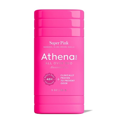 Athena Club All Over Solid Deodorant Super Pink 3oz