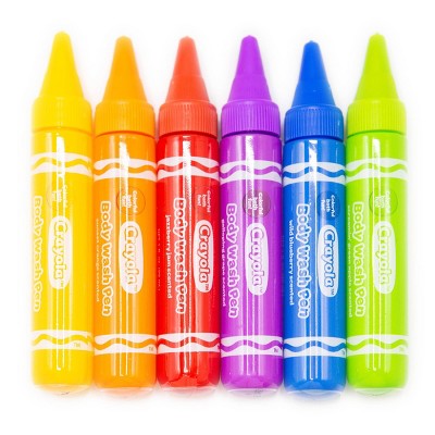 Crayola Body Wash Bath Pens Unscented 3-Pack 6 fl oz