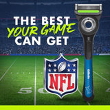 Gillette Labs NFL Lions Edition Shaving Razor with 4 Refills and Magnetic Stand