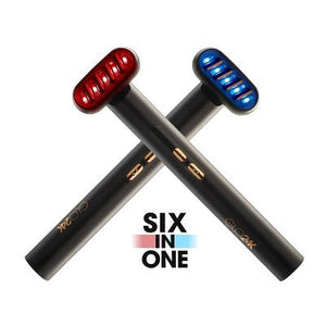 GLO24K 6-in-1 Beauty Therapy Wand for Face, Eyes, and Neck