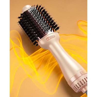 TYMO Volumizer Hot Air Brush Hair Dryer Champagne Pink