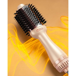 TYMO Volumizer Hot Air Brush Hair Dryer Champagne Pink