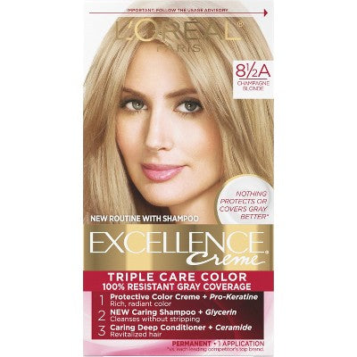 L'Oreal-Paris-Excellence-Triple-Protection-Permanent-Hair-Color-6.3-fl-oz-8.5A-Champagne-Blonde-1-Kit-Imperfect-Box-Hair-Color
