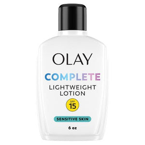 Olay Complete Face Lotion Moisturizer with Sunscreen Sensitive Skin SPF 15 6 fl oz - Imperfect Box