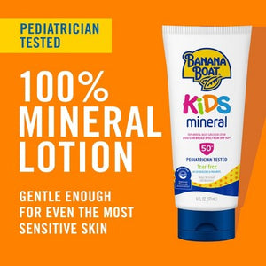 Banana Boat Kids Mineral 100 % Lotion SPF 50+ 6oz - Imperfect Container