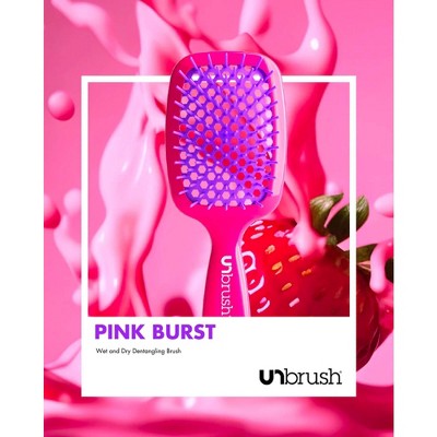 Unbrush Detangler Hair Brush Neon Pink