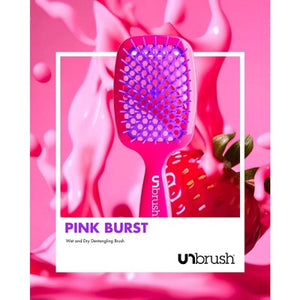 Unbrush Detangler Hair Brush Neon Pink