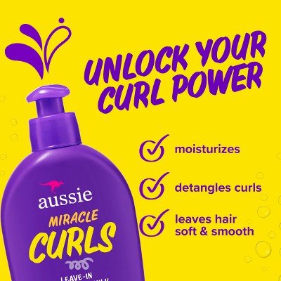 Aussie Miracle Curls Coconut Oil Detangling Milk Treatment 6.7 fl oz