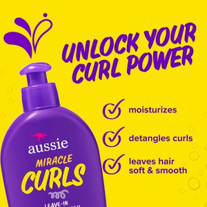 Aussie Miracle Curls Coconut Oil Detangling Milk Treatment 6.7 fl oz