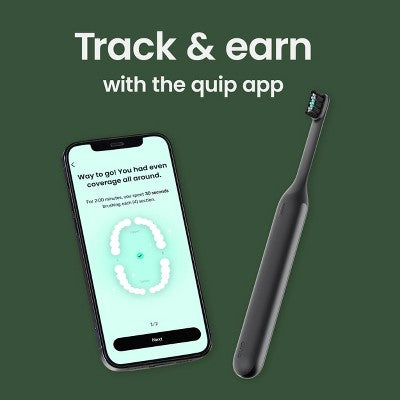 Quip Ultra Next Generation Smart Sonic Electric Toothbrush Onyx