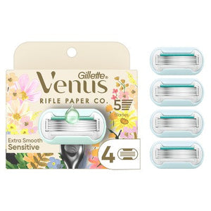 Rifle Paper Co. Venus Deluxe Smooth Sensitive Razor Blade Refills 4ct