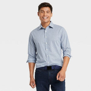Goodfellow & Co Men's Performance Button Down Dress Shirt Long Sleeve