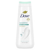 Dove Sensitive Skin Body Wash Gentle Hypoallergenic Formula 24hr Lotion-Soft Skin - 20 fl oz